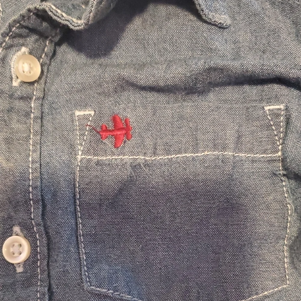 Carter's Denim Blue Kids Button-Up Shirt